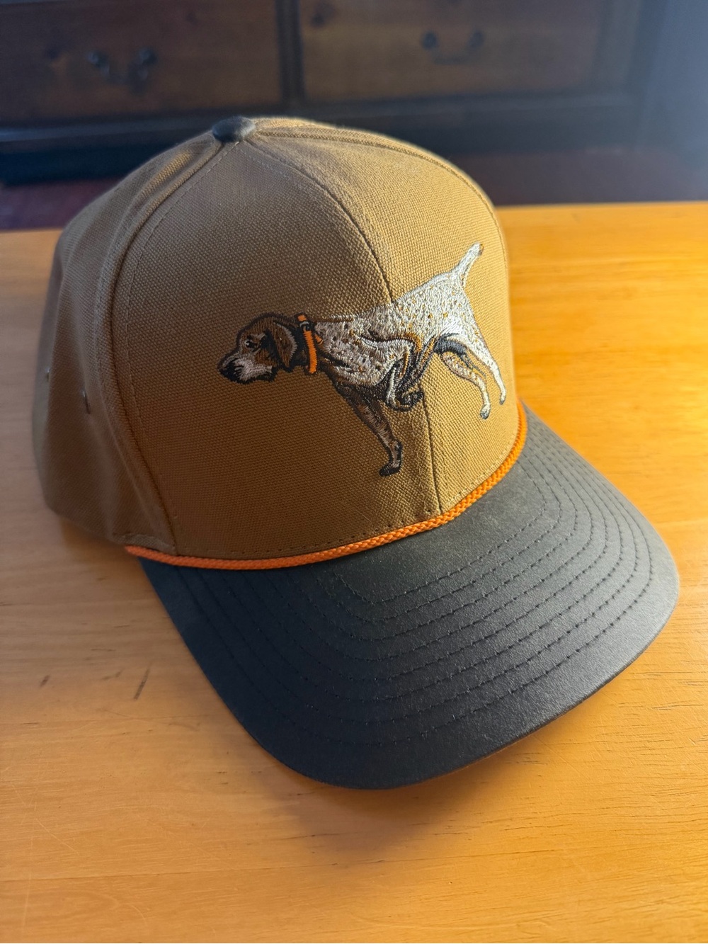 Paramount Outdoors Embroidered Pointer Dog Adjustable SnackBack Canvas Hat
